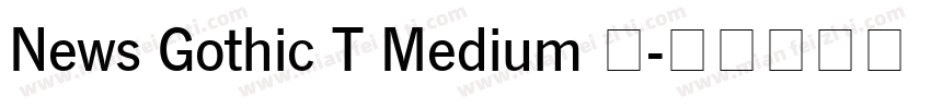 News Gothic T Medium 中字体转换